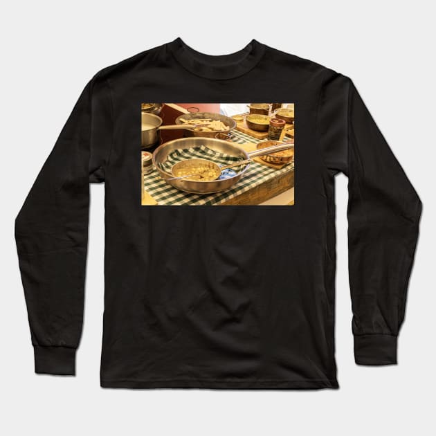 Sicilian Food Long Sleeve T-Shirt by Memories4you